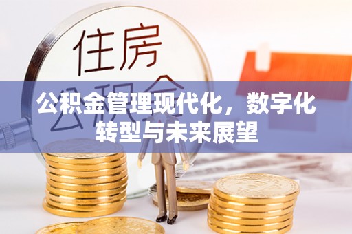 旅顺口公积金管理现代化，数字化转型与未来展望