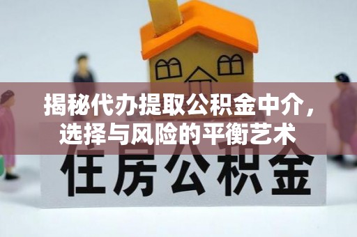 旅顺口揭秘代办提取公积金中介，选择与风险的平衡艺术
